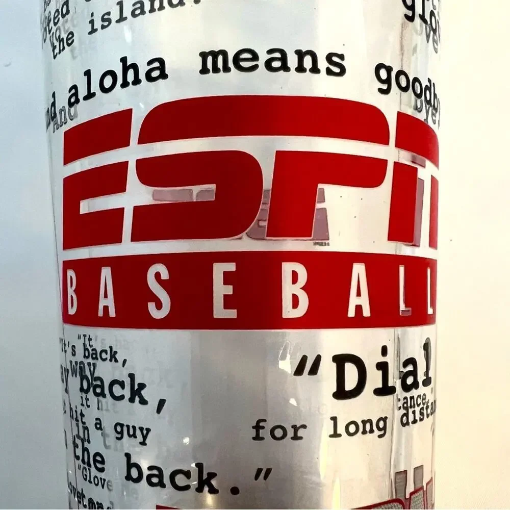 ESPN Baseball Bottom Commentator Quotes Beer 24oz Pint Glass